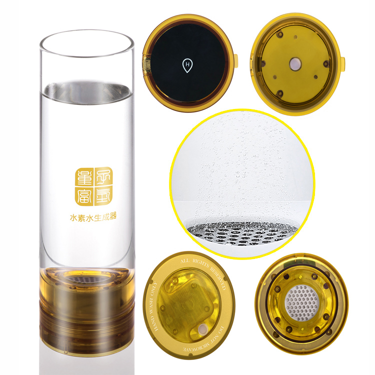 Hydrogen water machine hydrogen generator bottle alkaline water inoizer cup Black